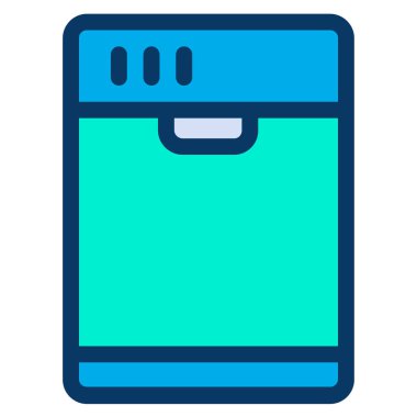 Kutu. Web simgesi basit illüstrasyon