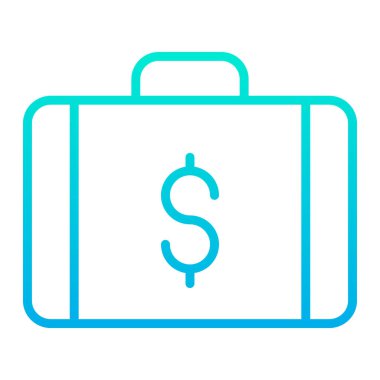 Çanta. Web simgesi basit tasarım