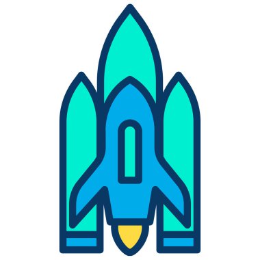 Roket fırlatıldı. Basit resimleme