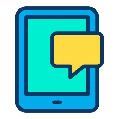 Tablet basit simgesi, vektör çizim