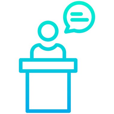 Tartışma. Web simgesi basit illüstrasyon