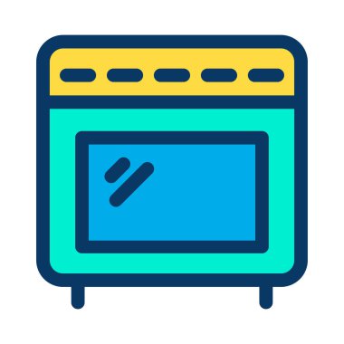 Fırın. Web simgesi basit illüstrasyon