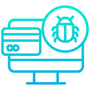 Virüs. Web simgesi basit illüstrasyon