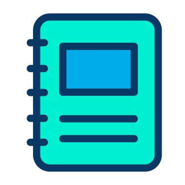 Notlar. Web simgesi basit illüstrasyon