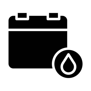 Takvim simgesi vektör illüstrasyonu