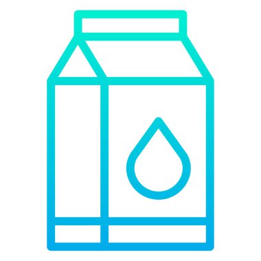 süt ağı simgesi basit illüstrasyon