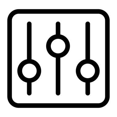 eşitleyici simge vektör illüstrasyonu