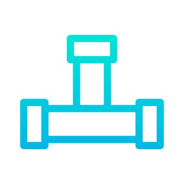 boru minimalist vektör simgesi beyaz üzerinde izole