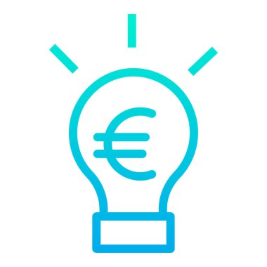 Avro para birimi kavramı basit sanat vektörü illüstrasyonu 