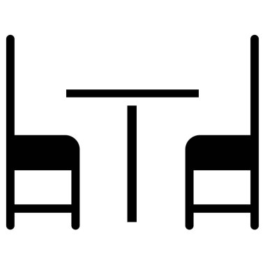 Tablo basit simgesi, vektör illüstrasyonu