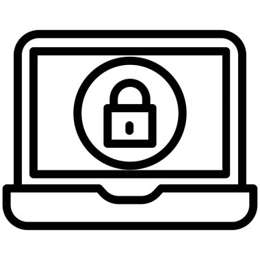 dizüstü bilgisayar simgesi, vektör illüstrasyonu