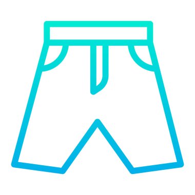 Kısa, minimalist vektör simgesi beyaz üzerine izole