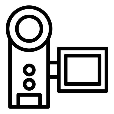 Kamera, video kamera, vektör simgesi 