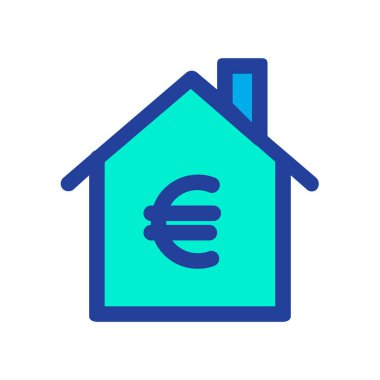 Avro para birimi kavramı basit sanat vektörü illüstrasyonu 