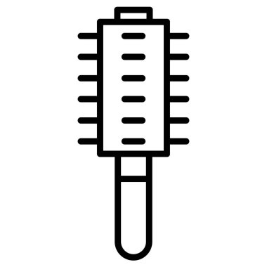 Beyaz arkaplan üzerindeki basit tarak vektör resimlemesi