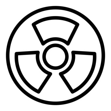 Radyasyon. Web simgesi basit illüstrasyon