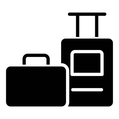 Bagaj vektörü basit illüstrasyon