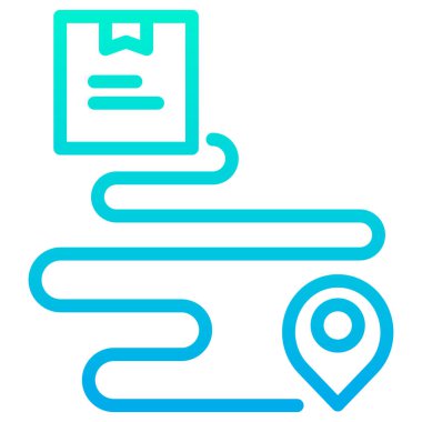 Harita. Web simgesi basit illüstrasyon