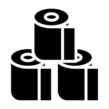tuvalet kağıdı web hattı simgesi.