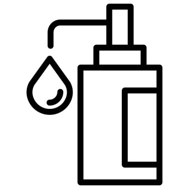 sabun, beyaz arkaplanda izole edilmiş minimalist vektör simgesi