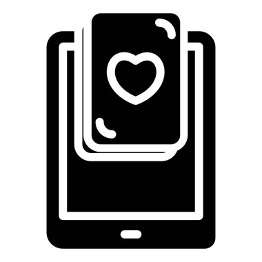 Tablet basit simgesi, vektör çizim