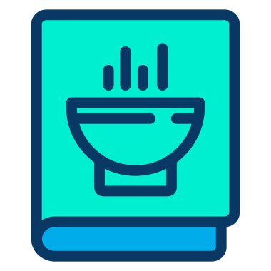 Basit yiyecek simgesi, vektör illüstrasyonu