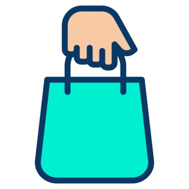 Alışveriş çantası. Basit tasarım