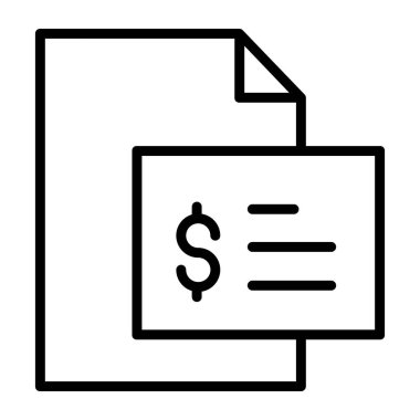 Belge. Web simgesi basit tasarım