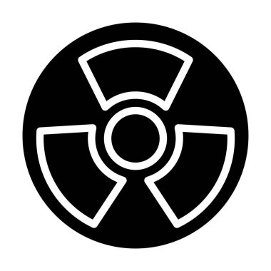 Radyasyon. Web simgesi basit illüstrasyon