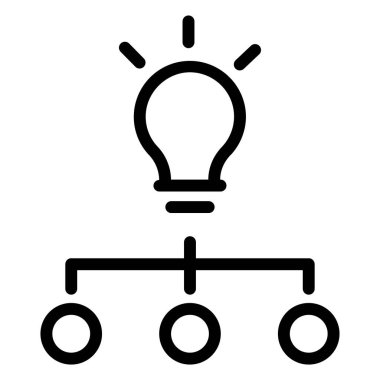 Fikir simgesinin vektör illüstrasyonu