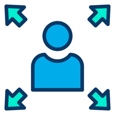 Basit kullanıcı arayüzü simgesi, vektör illüstrasyonu