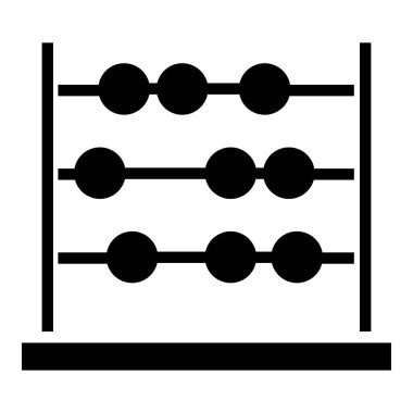 Abaküs. Web simgesi basit illüstrasyon