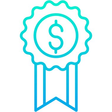 Madalya. Web simgesi basit illüstrasyon