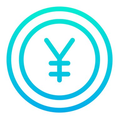 yen. Web simgesi basit illüstrasyon
