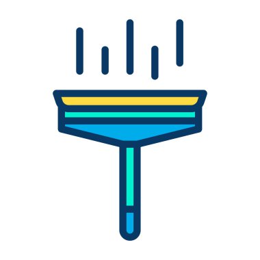 Temizleme simgesinin vektör illüstrasyonu