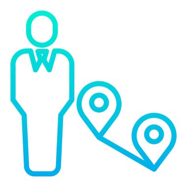 Harita. Web simgesi basit illüstrasyon  