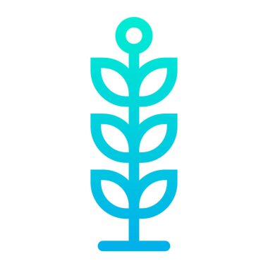 Bitki. Web simgesi basit illüstrasyon