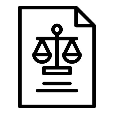 kanun simgesi vektör illüstrasyonu