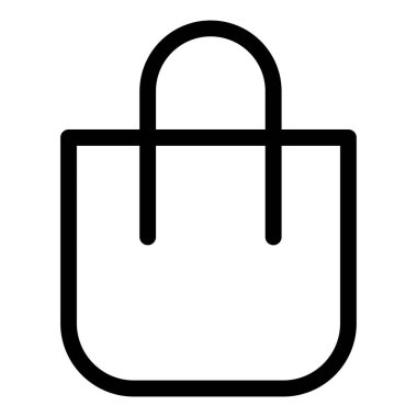 Çanta. Web simgesi basit illüstrasyon 