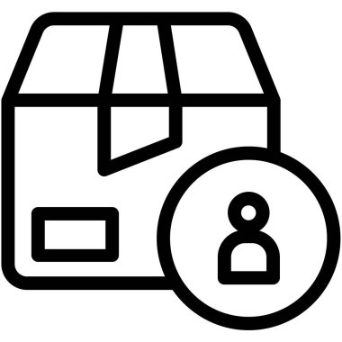 Basit UI profili simgesi, vektör illüstrasyonu