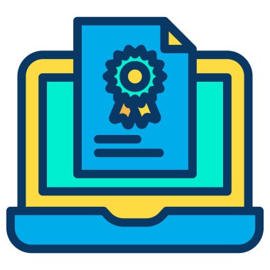 dizüstü bilgisayar simgesi, vektör illüstrasyonu