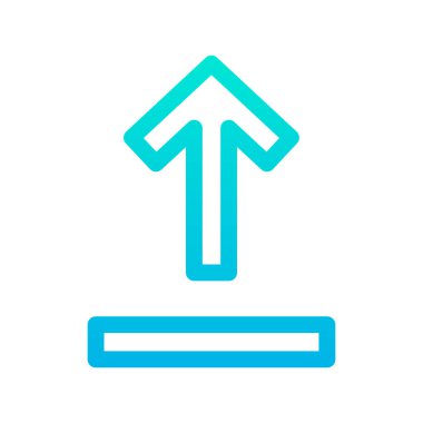 Basit simge, vektör illüstrasyonu yükleniyor