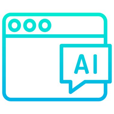 Ağ simgesi. Tasarımınız için tarayıcı vektör simgelerinin basit çizimi