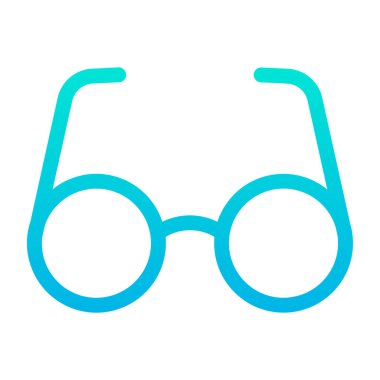 Gözlük. Web simgesi basit illüstrasyon