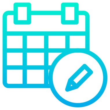 Takvim. Web simgesi basit illüstrasyon