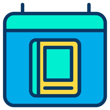 Takvim. Web simgesi basit illüstrasyon