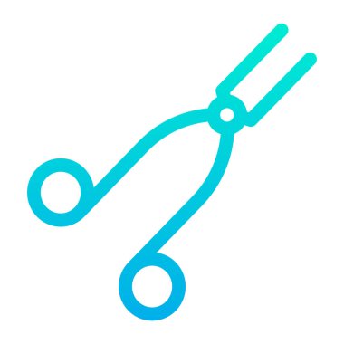 makas simgesi vektör illüstrasyonu