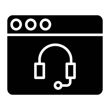 Basit simge, vektör illüstrasyonunu destekle