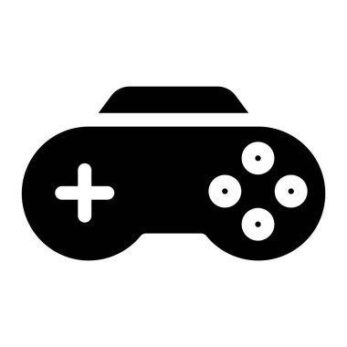 Basit oyun simgesi, vektör illüstrasyonu