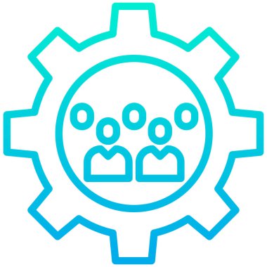 yönetim web simgesi basit illüstrasyon